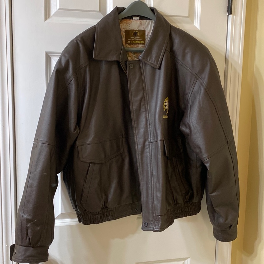 Leather Bomber Jacket